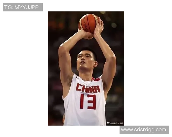 姚明高举人类希望的象征展现体育精神与团结力量